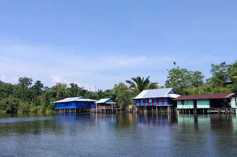 Stilt houses at Yokiwa on Lake Sentani